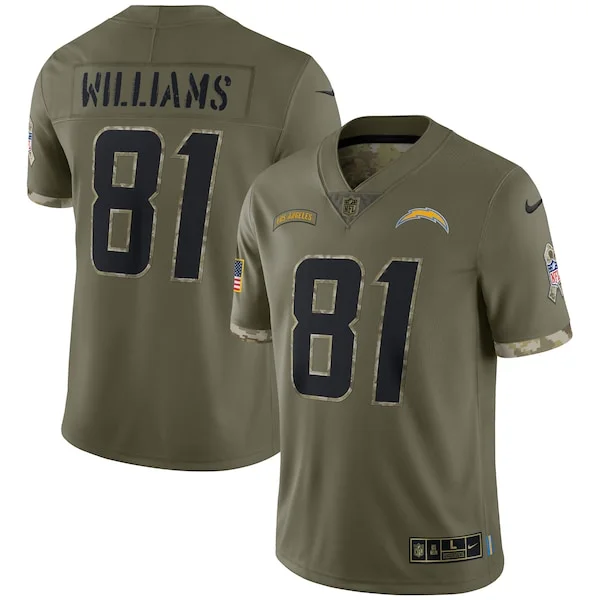 None Mike Williams Limited Jersey - Olive | NFL Player Jersey