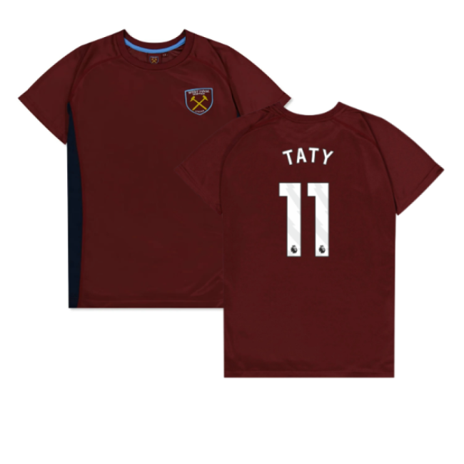 Outstanding West Ham United Poly T-shirt (claretblue) - Collectors Item