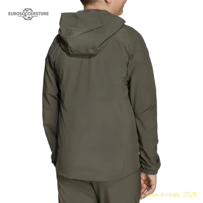 Fan-Favorite 2025-2026 Real Madrid Vis Tech Travel Jacket (Almost Grey) -