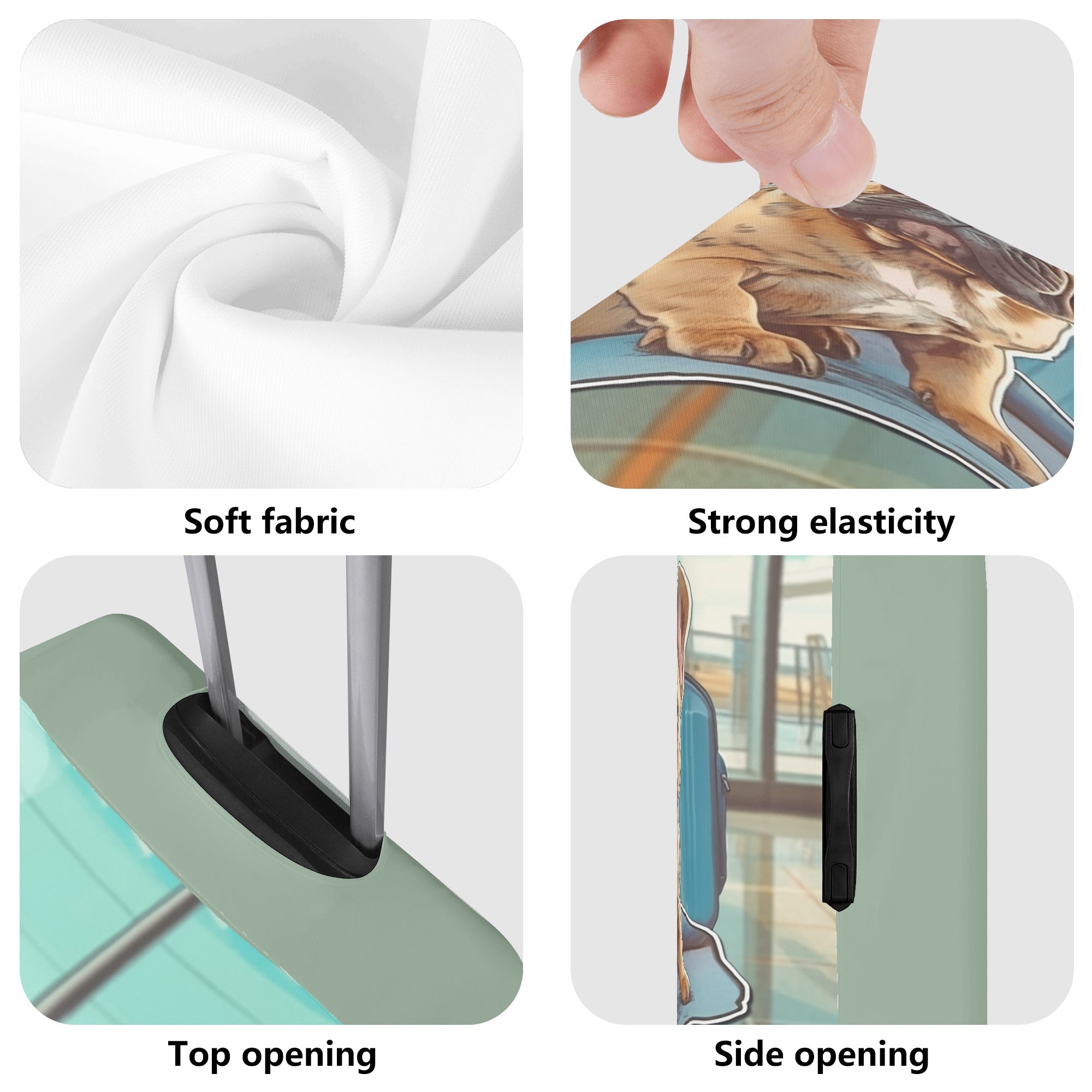 Durable Stylish Cozy Roxy - Luggage Cover for Pet Enthusiasts Durable