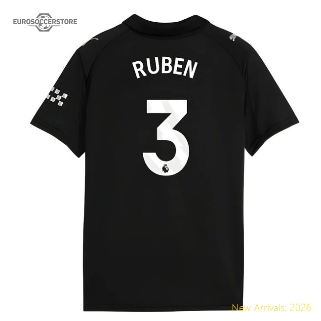 Premium 2025-2026 Man City Away Shirt (kids) (ruben 3) - Premium