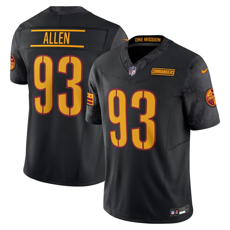 None Jonathan Allen WAS Commanders Retro Premium-Quality Jersey