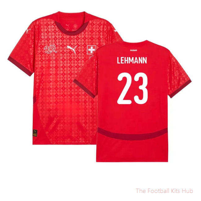2025 Switzerland EUR25 Home Shirt (Unisex) (Lehmann 23)