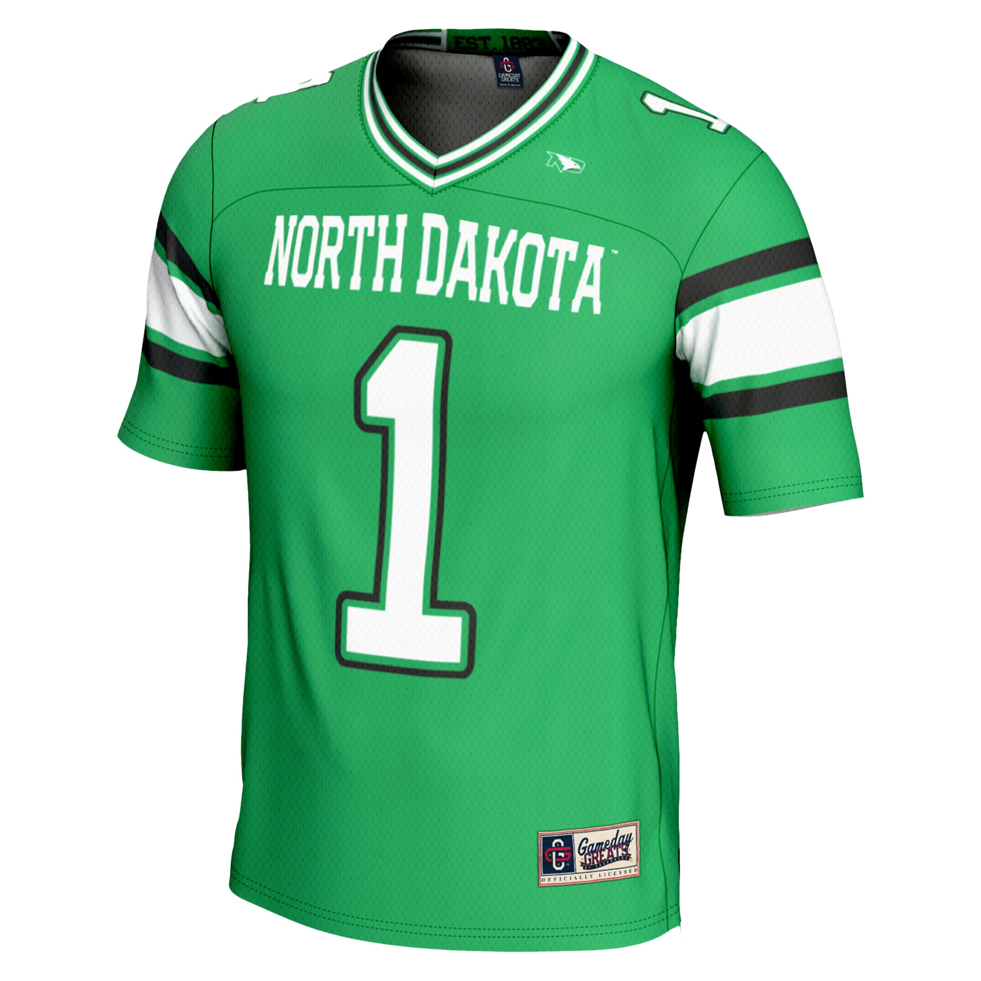 #1 North Dakota GameDay Greats Endzone 2026 Season Football Jersey - Kelly Green