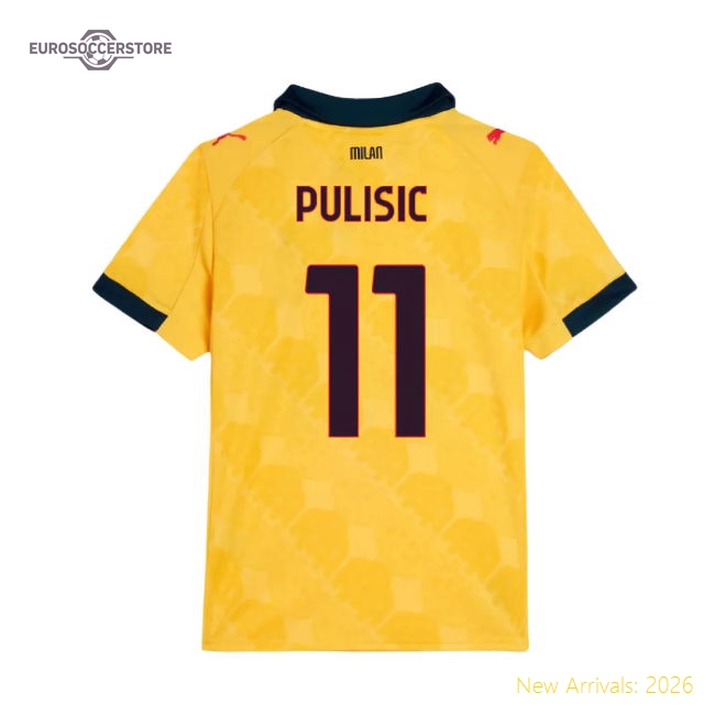 2025-2026 Football Team Kids Durable Pulisic Jersey Aeroready