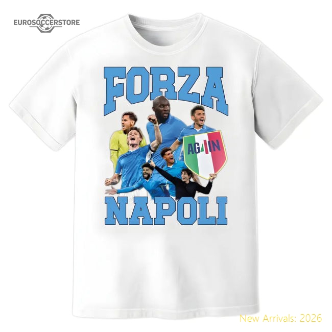 Trending Authentic Forza Napoli Campioni T-Shirt (White)