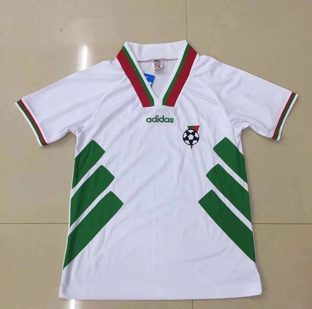1994 Bulgaria Retro Away White Soccer Jerseys Shirt - Official