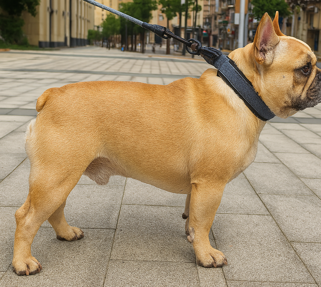 French Bulldog Hexafur Frenchie Reflective Collar – Night Safety