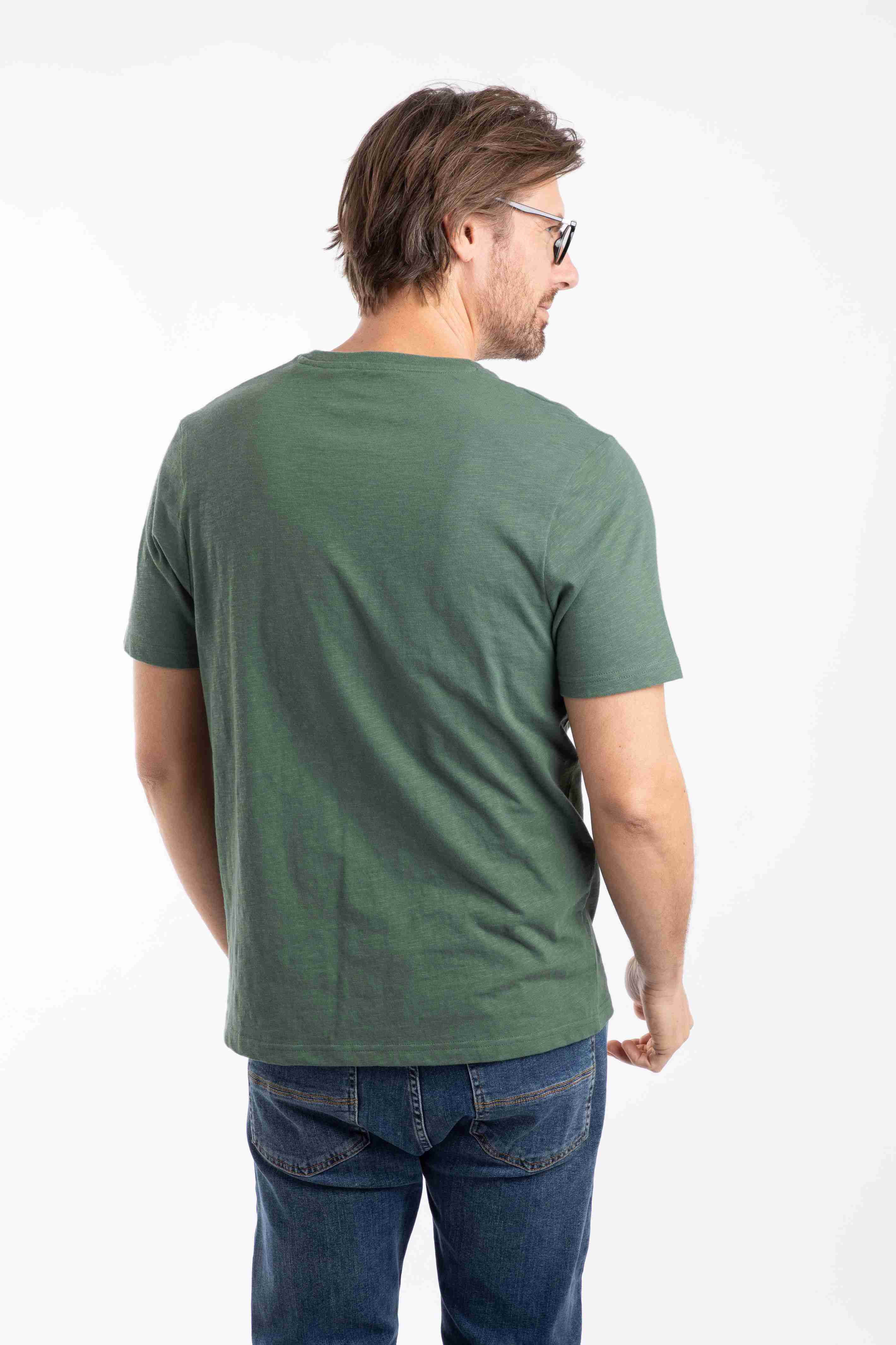 Fished Branded T-Shirt Dusky Green