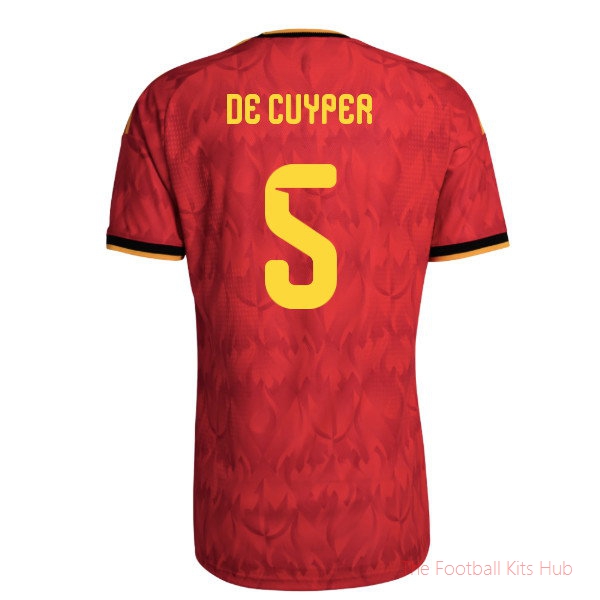 Supporters Elite Belgium 2026-2027 Home Shirt (De Cuyper 5)
