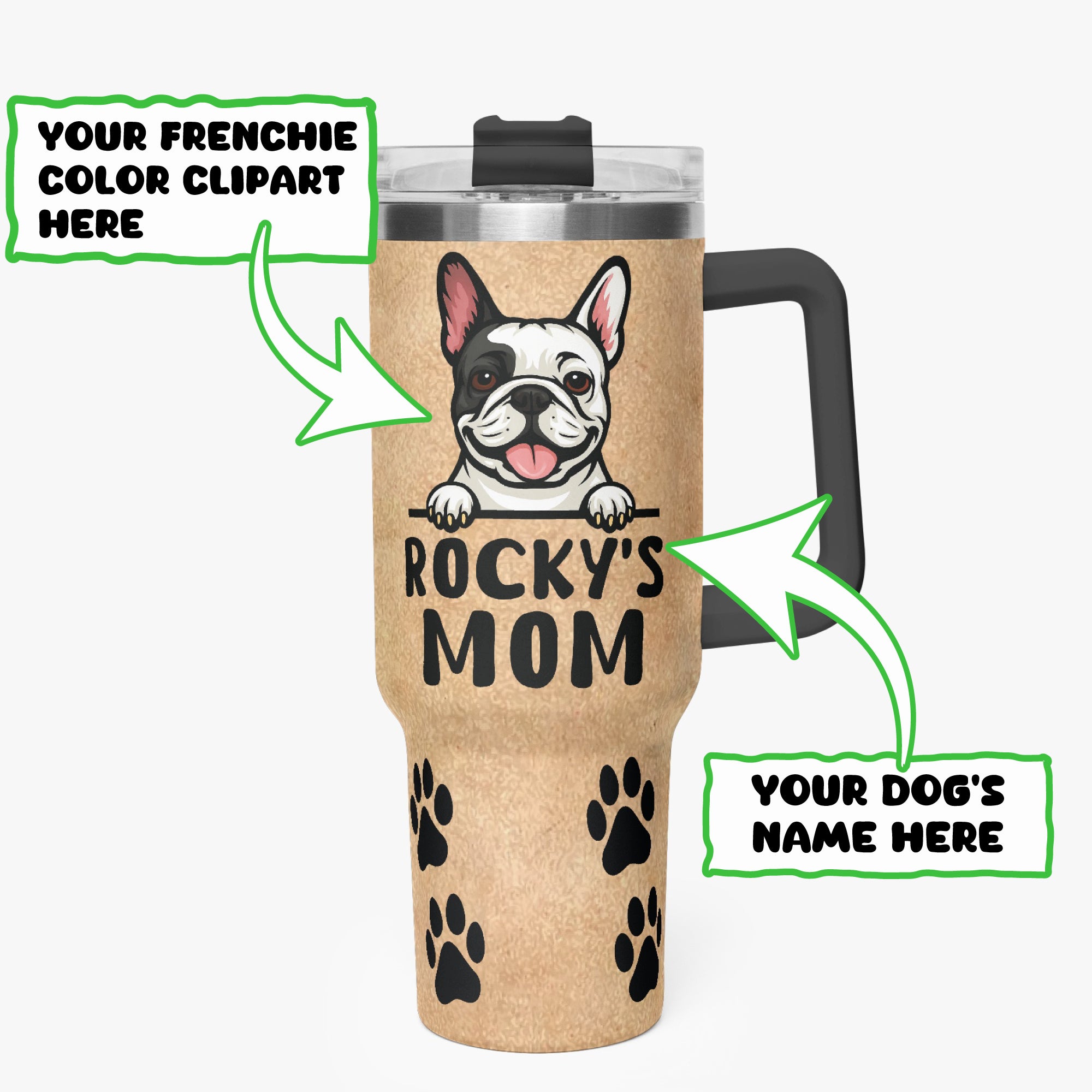 Fashion-Forward Kate - Personalized Car Tumbler Cup for Casual Outings