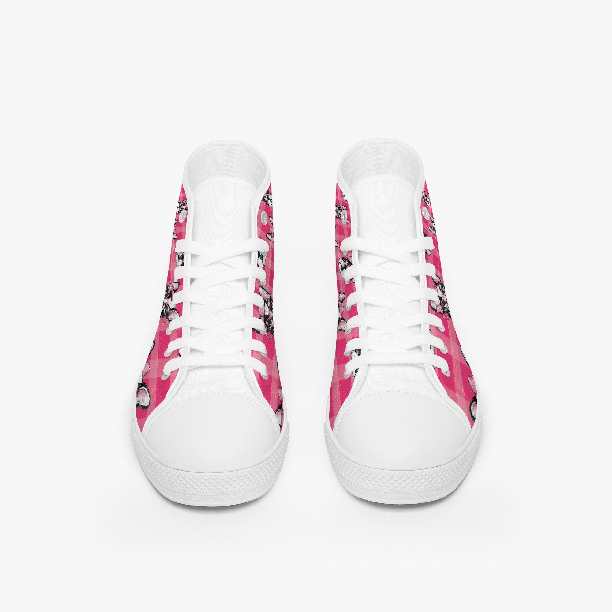 French Bulldog Lover Jackson Classic High Top Canvas Shoes Casual Footwear