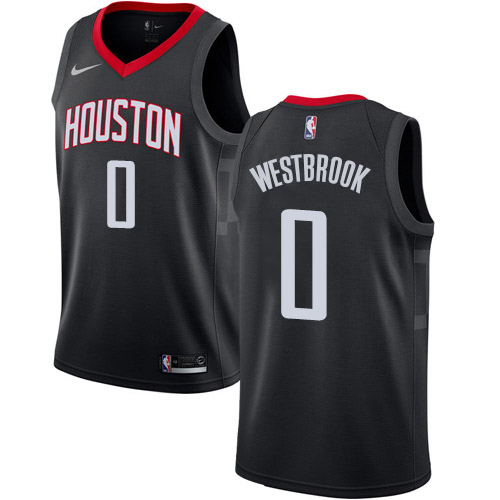 Black LAC Russell Westbrook #0 Nike Official Jersey Game Day Wear