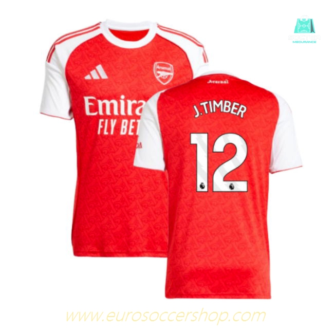 2025-2026 Arsenal Home Shirt (J.Timber 12)