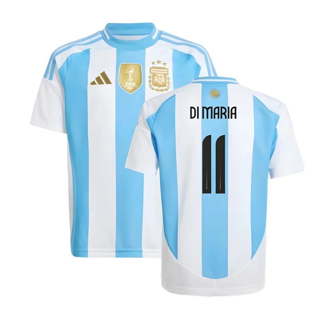 High 2024-2025 Argentina Home Shirt (Kids) (Di Maria 11)
