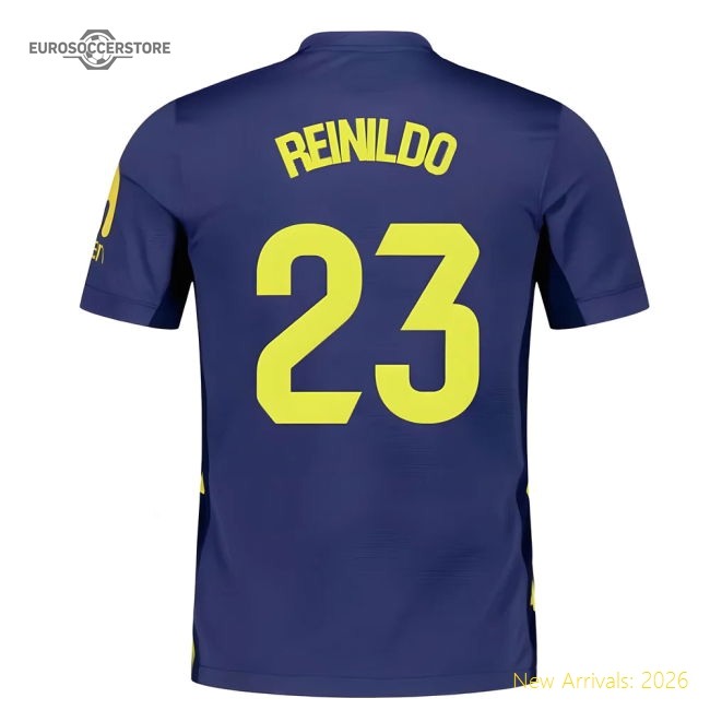 Official 2025-2026 Atletico Madrid Away Shirt (Reinildo 23)