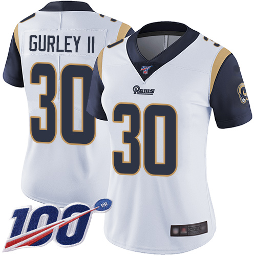 NFL LAR Rams #30 Todd Gurley White Limited Jersey - High Quality