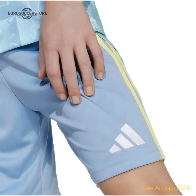 2025-2026 Juventus Away Shorts (Ash Blue) - Kids