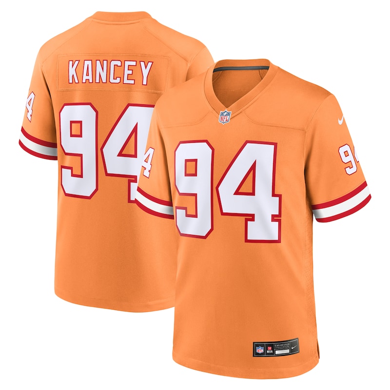 None Calijah Kancey TB Buccaneers Retro Official Jersey Football Appar