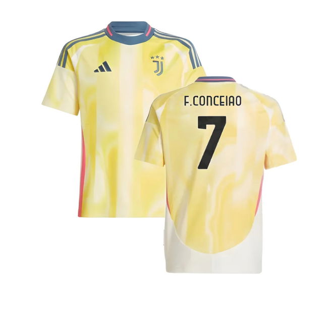 Ultra Comfort Juve Juventus Away Shirt Kids F Conceiao #7 Latest E...