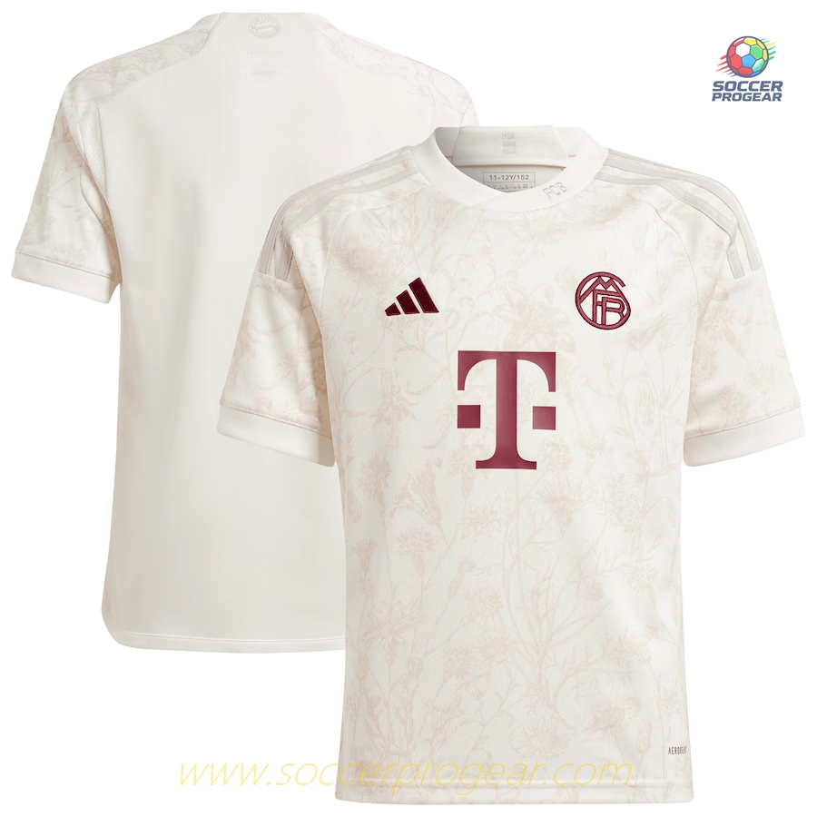 Bayern Munich 2023 2024 Children Third Football Team Shirt