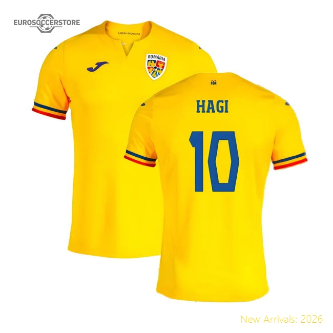 2023-2024 Romania Home Shirt (HAGI 10)