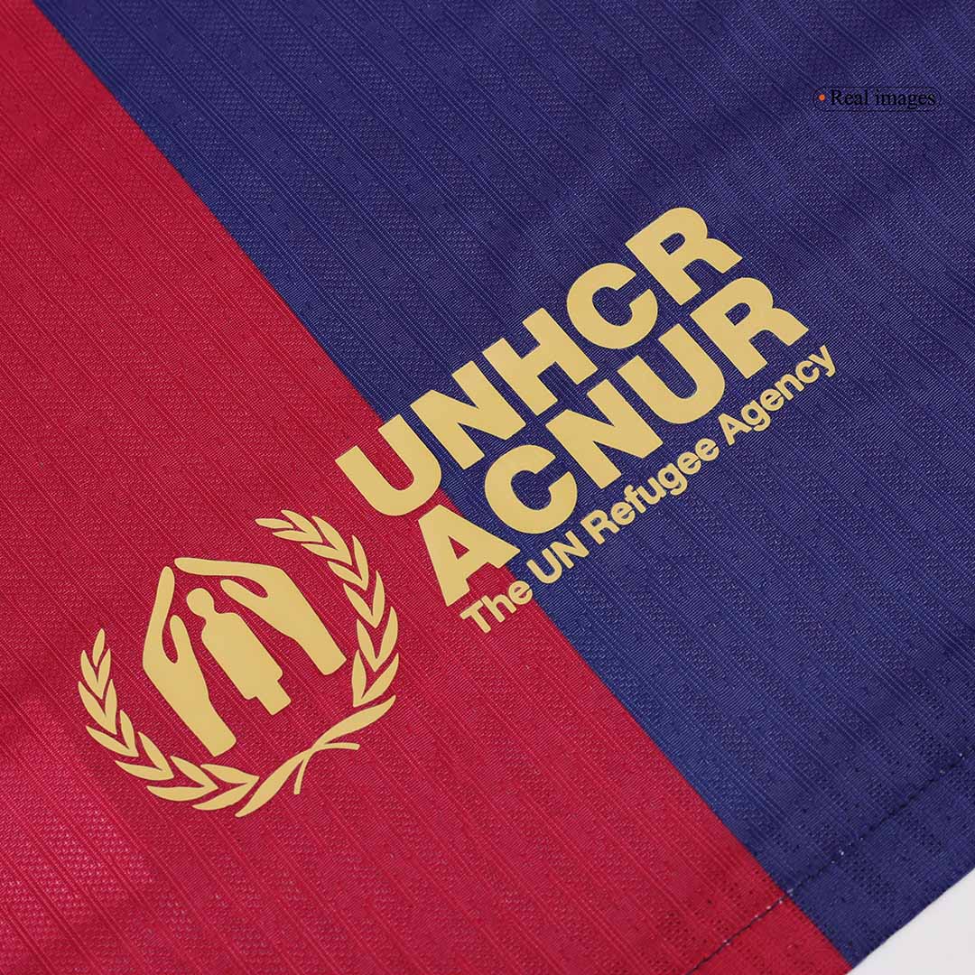 Player Version F.DE JONG #21 Barcelona Home Soccer Jersey 2024/25Authe