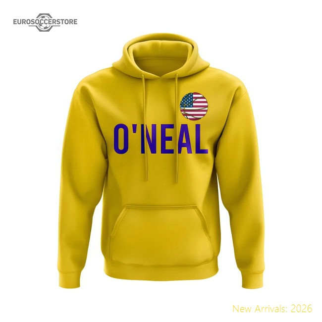 Shaquille Oneal Stars And Stripes Name Hoody (yellow) - World Cup Edition