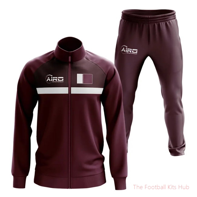 Men Qatar Concept Football Tracksuit (Maroon)