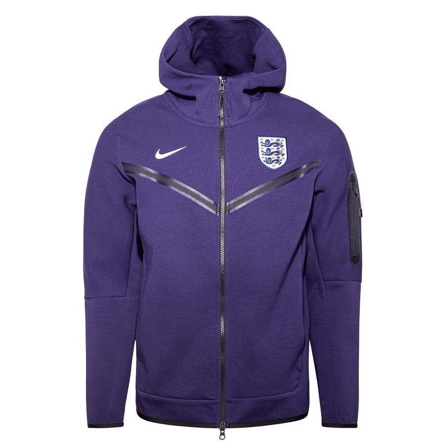 England Hoodie Nsw Tech Fleece Fz Purple Ink/pure White