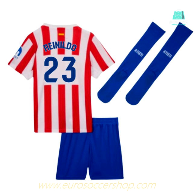 2025-2026 Atletico Madrid Home Little Boys Mini Kit (Reinildo 23)