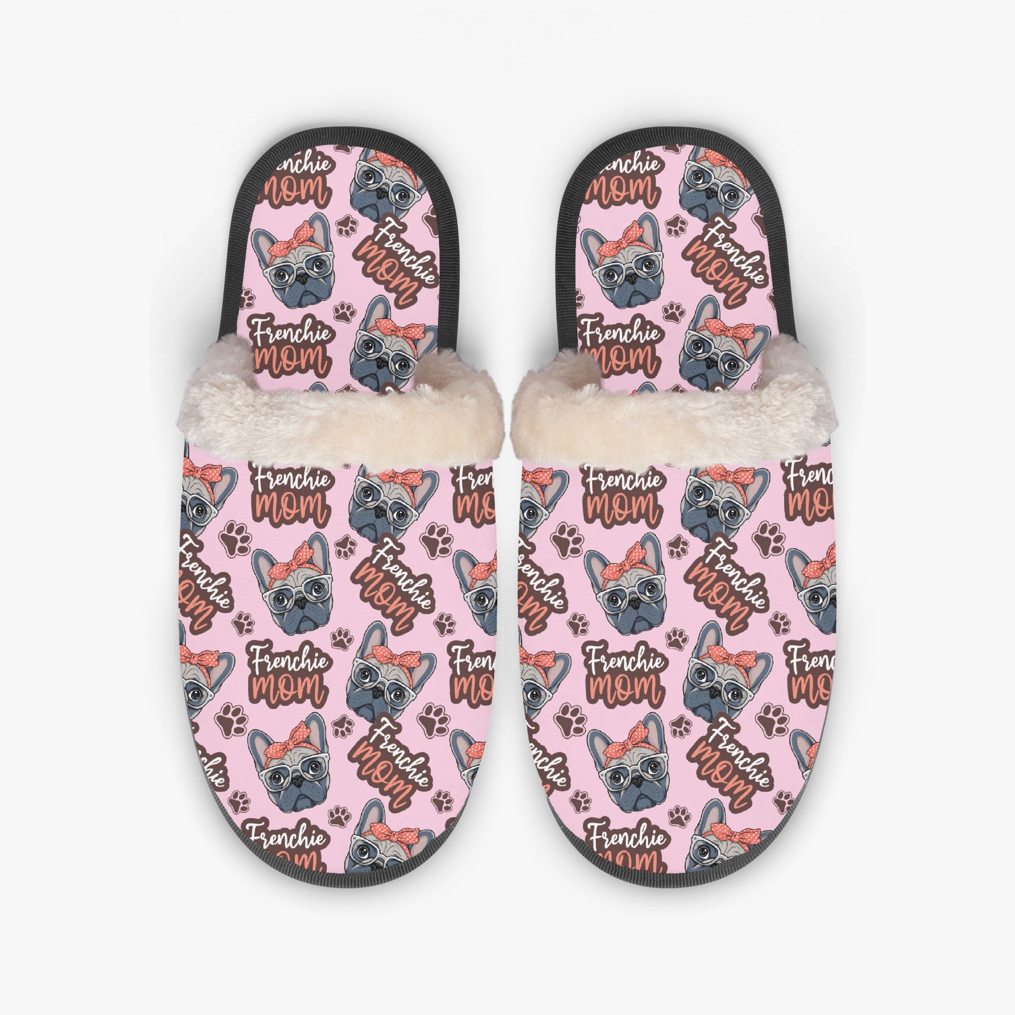 French Bulldog Kyle Cozy Winter Slippers Protective Paw Gear