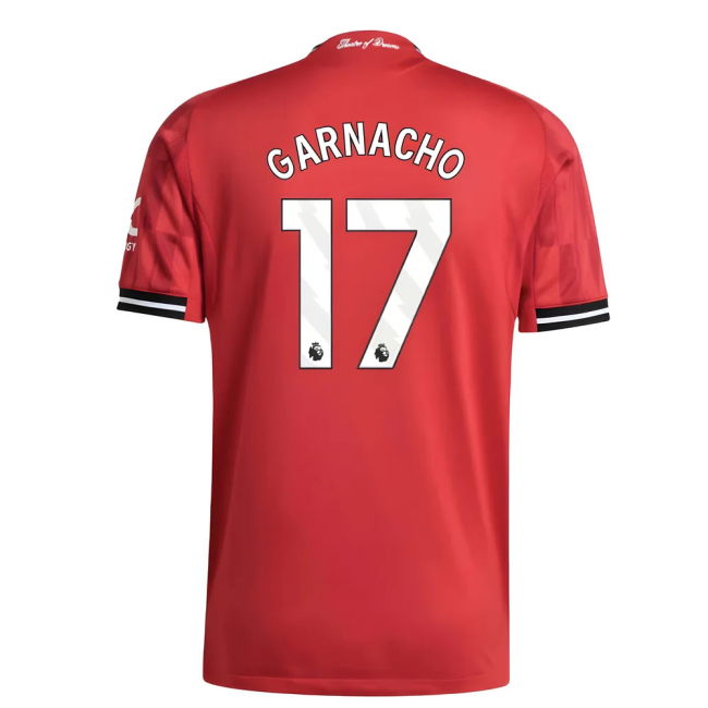 2025-2026 Man Utd Authentic Home Top (Garnacho 17)