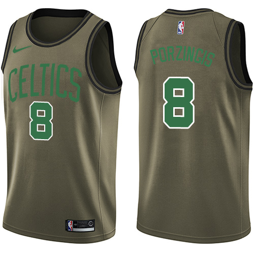 Celtics #8 Kristaps Porzingis Superior 2024 Icon NBA Jersey - Green