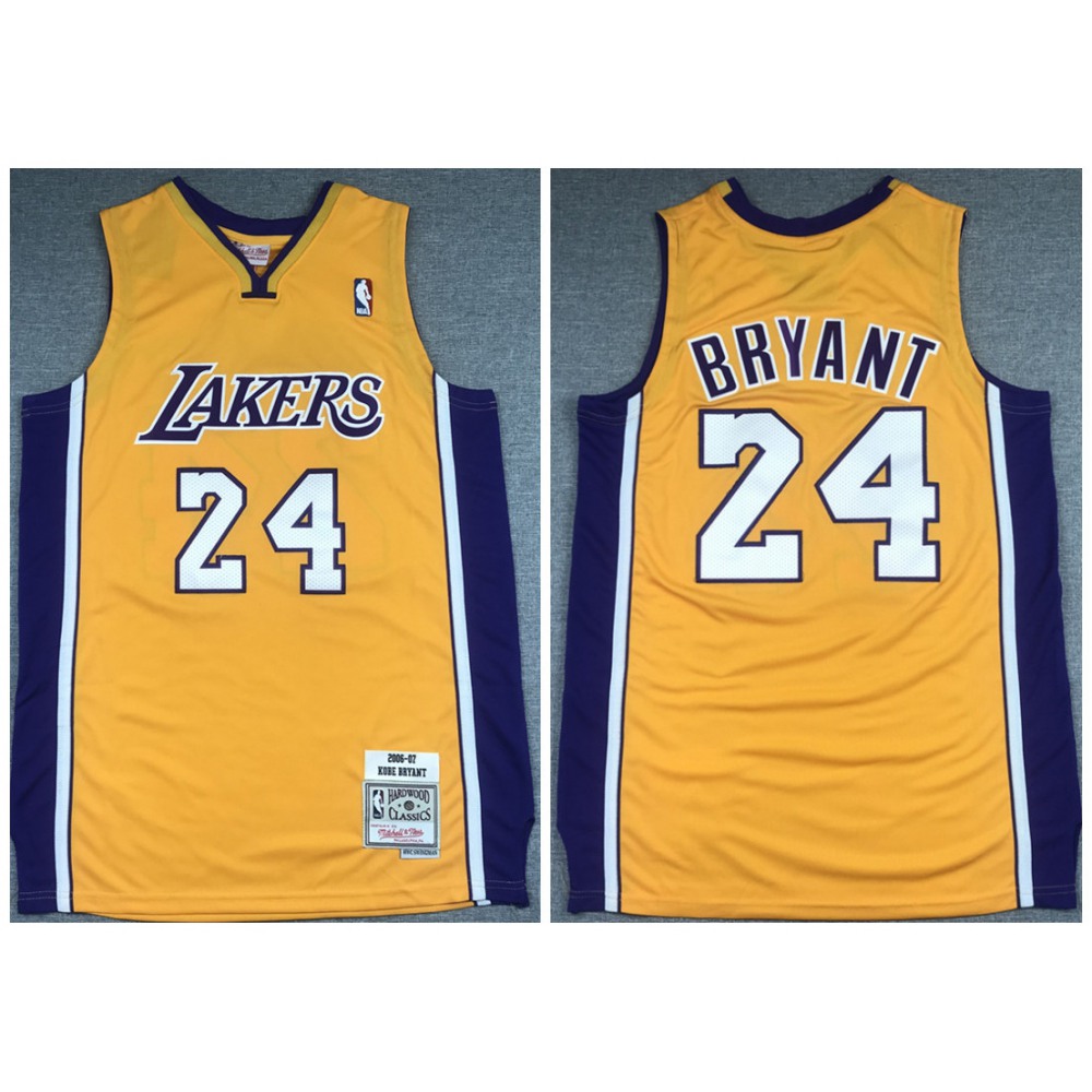Fan Favorite Cost-Effective Men's LAL #24 Kobe Gold Basketball Jersey