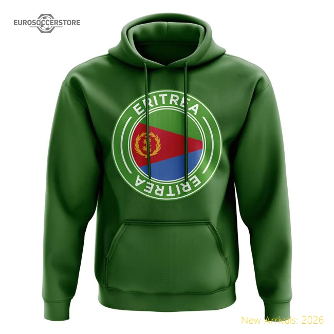 Luxury Eritrea Football Badge Hoodie (green) - Premium Collection