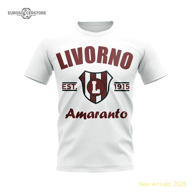 Match-Day High-Quality Livorno Established Football T-Shirt (White)