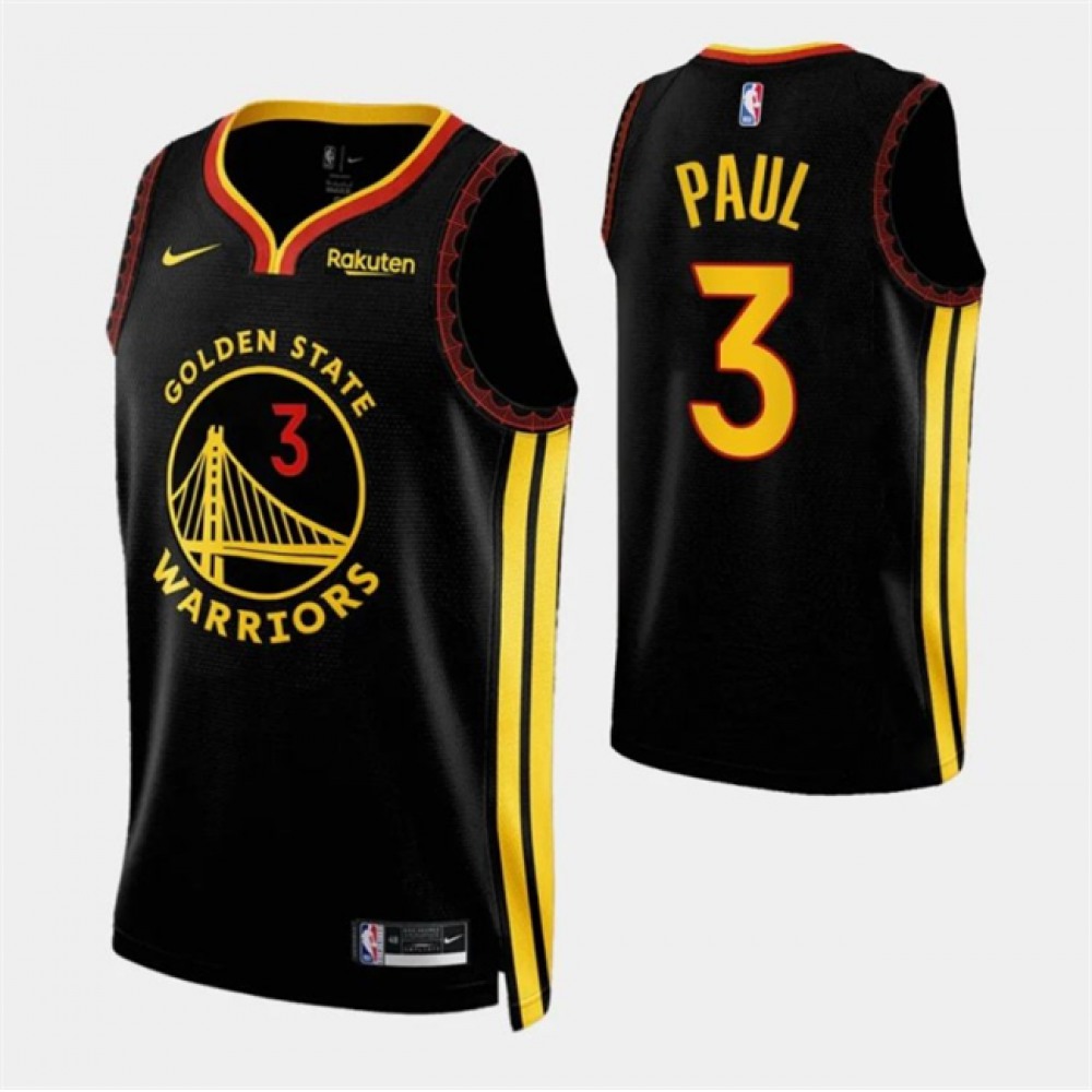 Golden State Warriors 3 Black Jersey City Edition - Must-Have Jersey