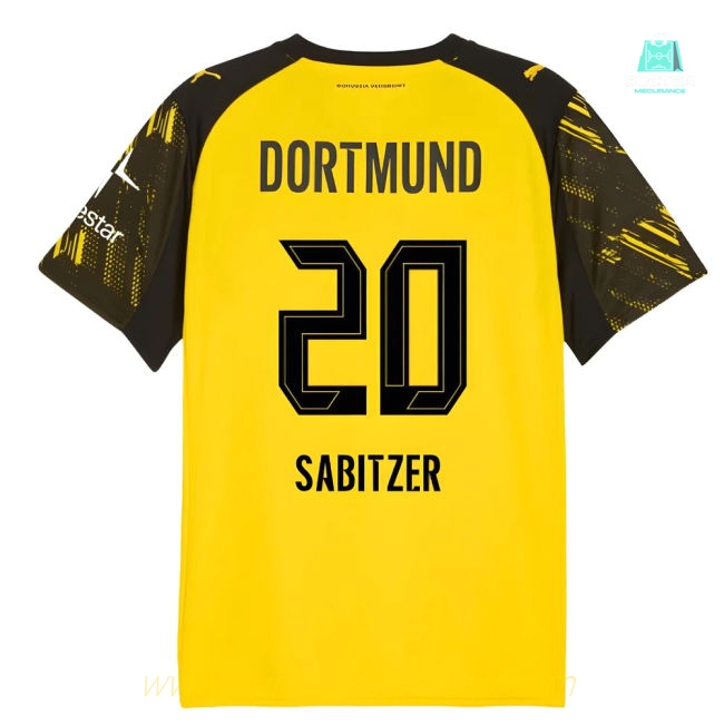 2025-2026 Borussia Dortmund Warm Up Jersey (Yellow) (Sabitzer 20)