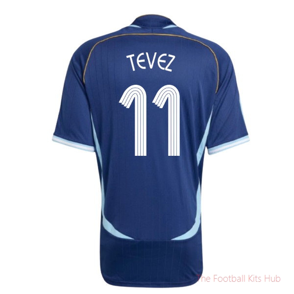 Football Team Argentina 2006 Reissue Away Shirt (Tevez 11)