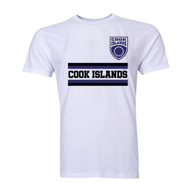 Quality Cook Islands Core Football Country T-Shirt (White)