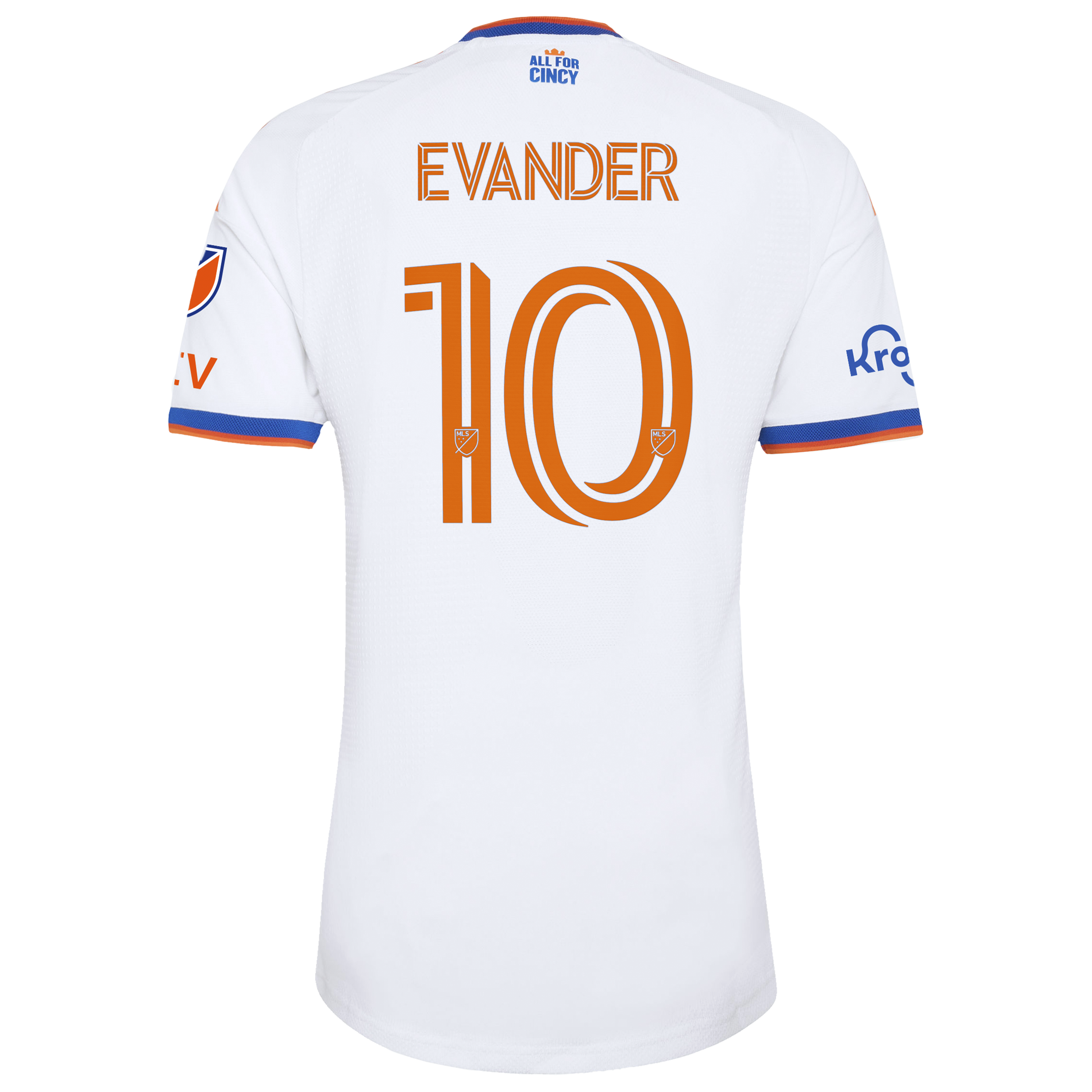 [SJH] Evander da Silva Ferreira FC Cincinnati 2026 The Seven Hills Kit On-Field Authentic Patch Jersey - White