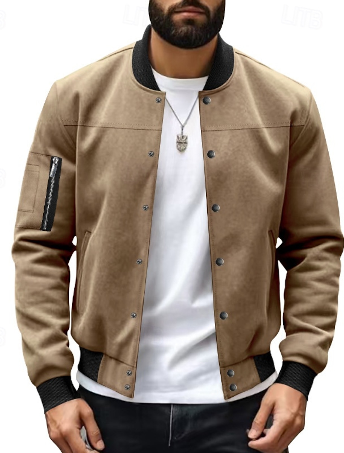 Men's Lightweight Jacket Summer Bomber Windbreaker Vacation Daily