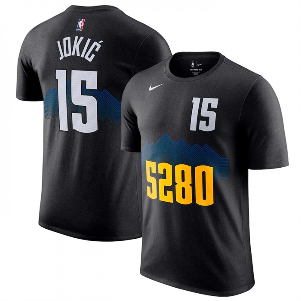 High-Quality Jersey Denver Nuggets Nikola Jokic15 Black - City Edition
