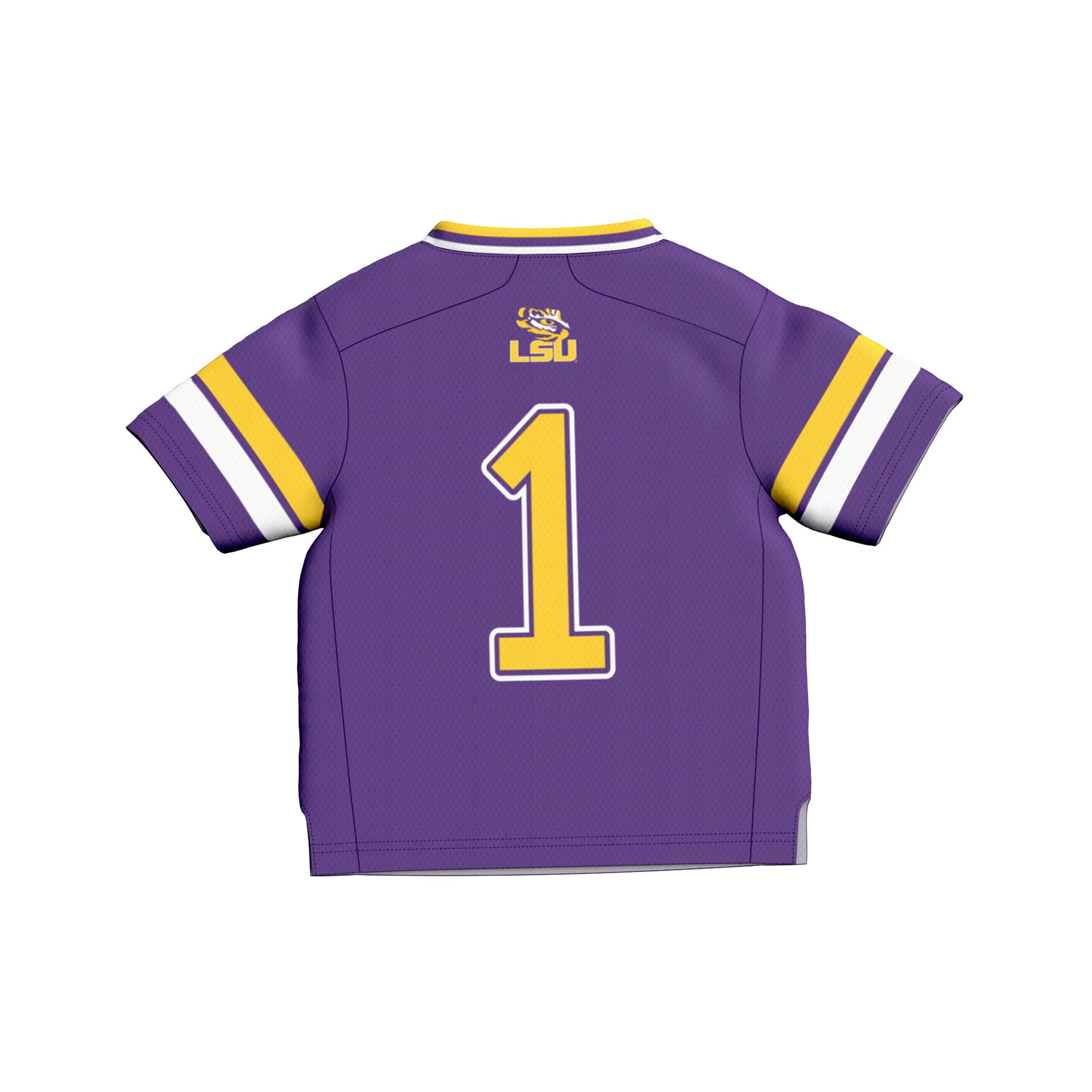 Toddler #1 Purple LSU Tigers Football Fashion Jersey