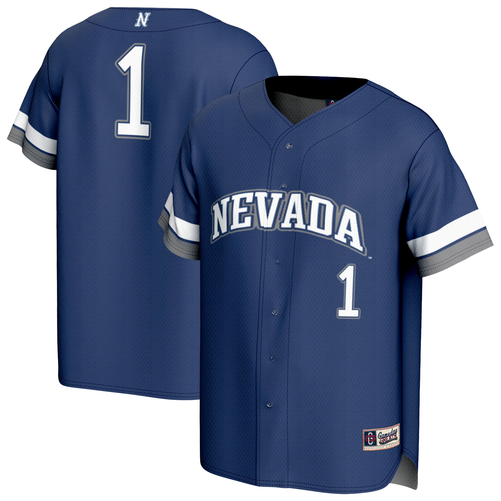 [DDG] Nevada Wolf Pack GameDay Greats Unisex Lightweight Collegiate Baseball Fashion Jersey - Navy