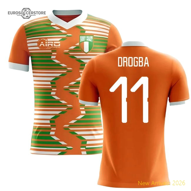 Superior 2025-2026 Ivory Coast Home Concept Football Shirt (drogba 11)