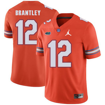 Men's None #12 John Brantley Orange 2024 match worn stitched Jersey