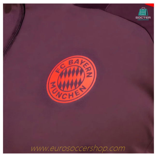 2024-2025 Bayern Munich Training Top (Shadow Maroon)
