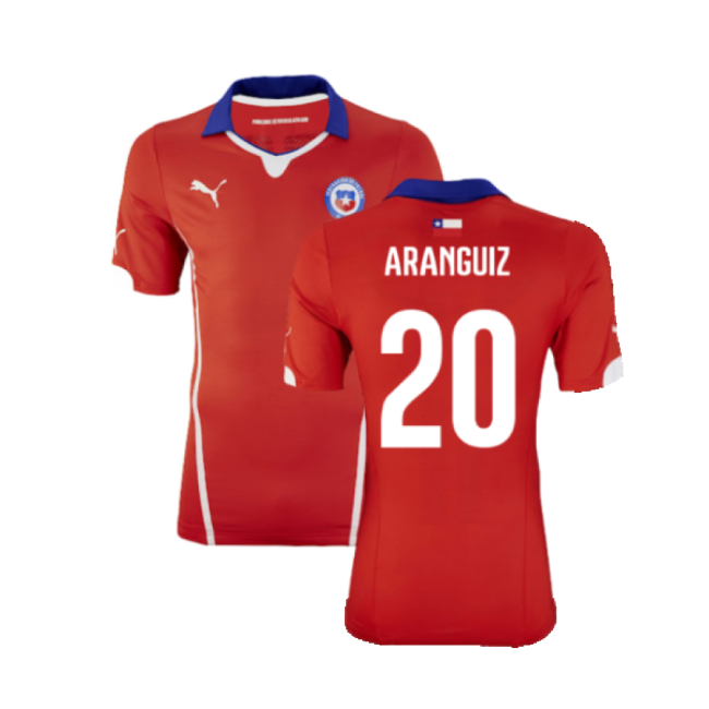 World Chile 2014-15 Home Shirt ((Excellent) Xl) (Aranguiz 20)
